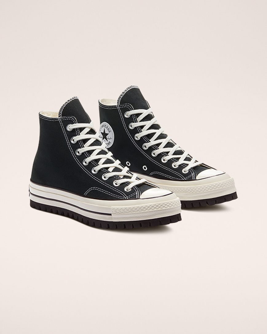 Tenisi Inalti Barbati Converse Chuck 70 Trek Negrii | RO WXGVN912